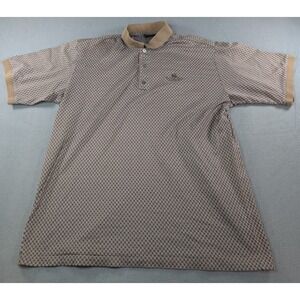 Bobby Jones Collection Mens L Polo Made in Italy Cotton Tattersall Golf Club